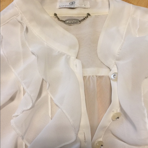 Sheer Ruffled Top - Picture 2 of 3